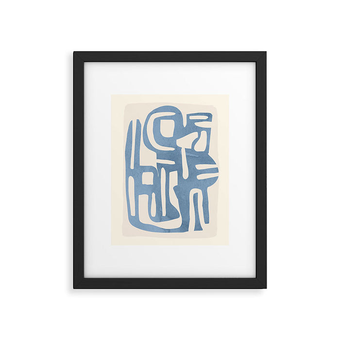 Modern Abstract Shapes 35 Framed Art Print Gallery Image 1