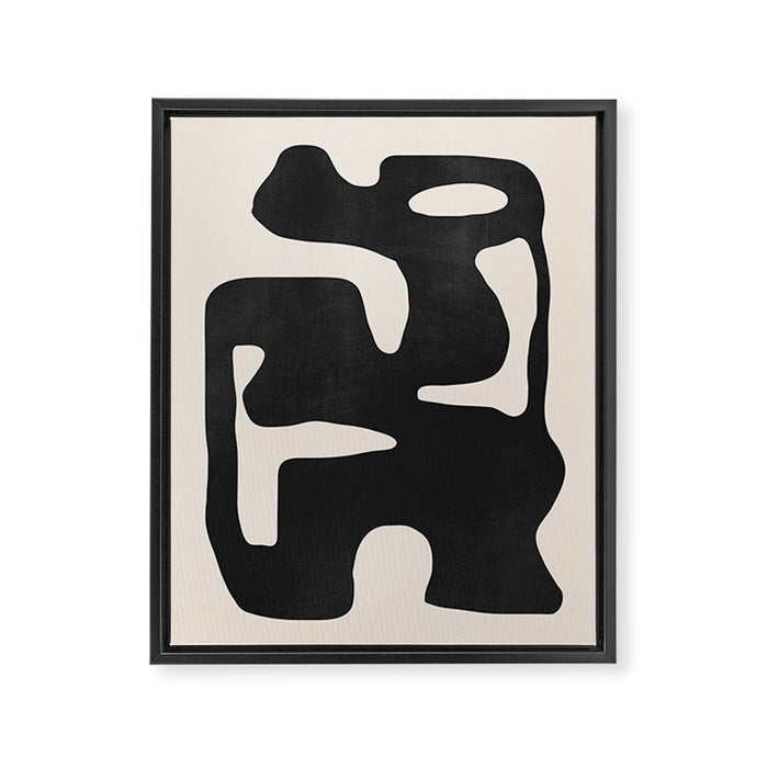 Modern Abstract Shapes 42 Framed Canvas Print Gallery Image 1