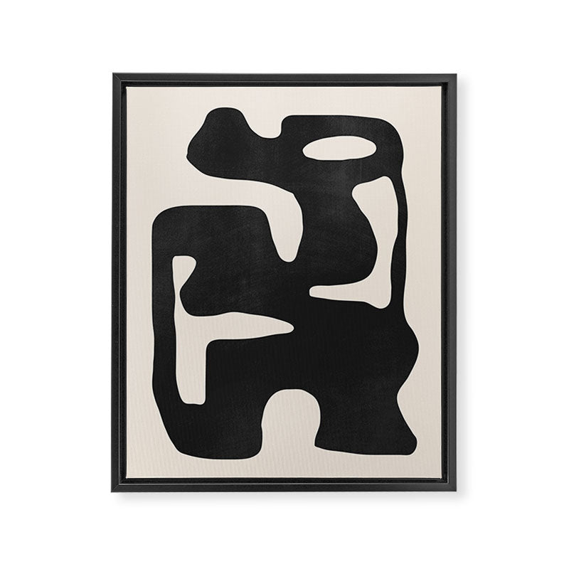 Modern Abstract Shapes 42 Framed Canvas Print Gallery Image 6