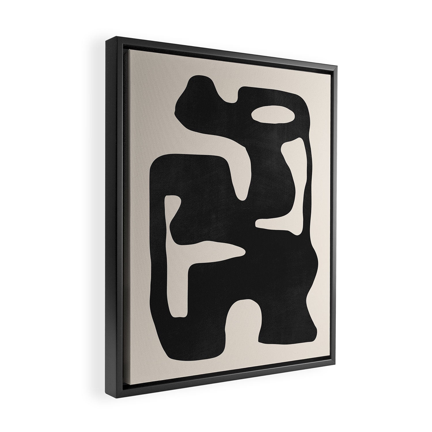 Modern Abstract Shapes 42 Framed Canvas Print Gallery Image 2
