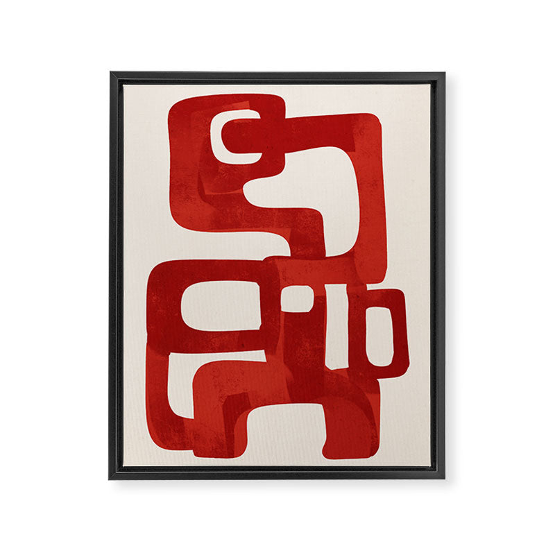 Modern Abstract Shapes 47 Framed Canvas Print Gallery Image 6