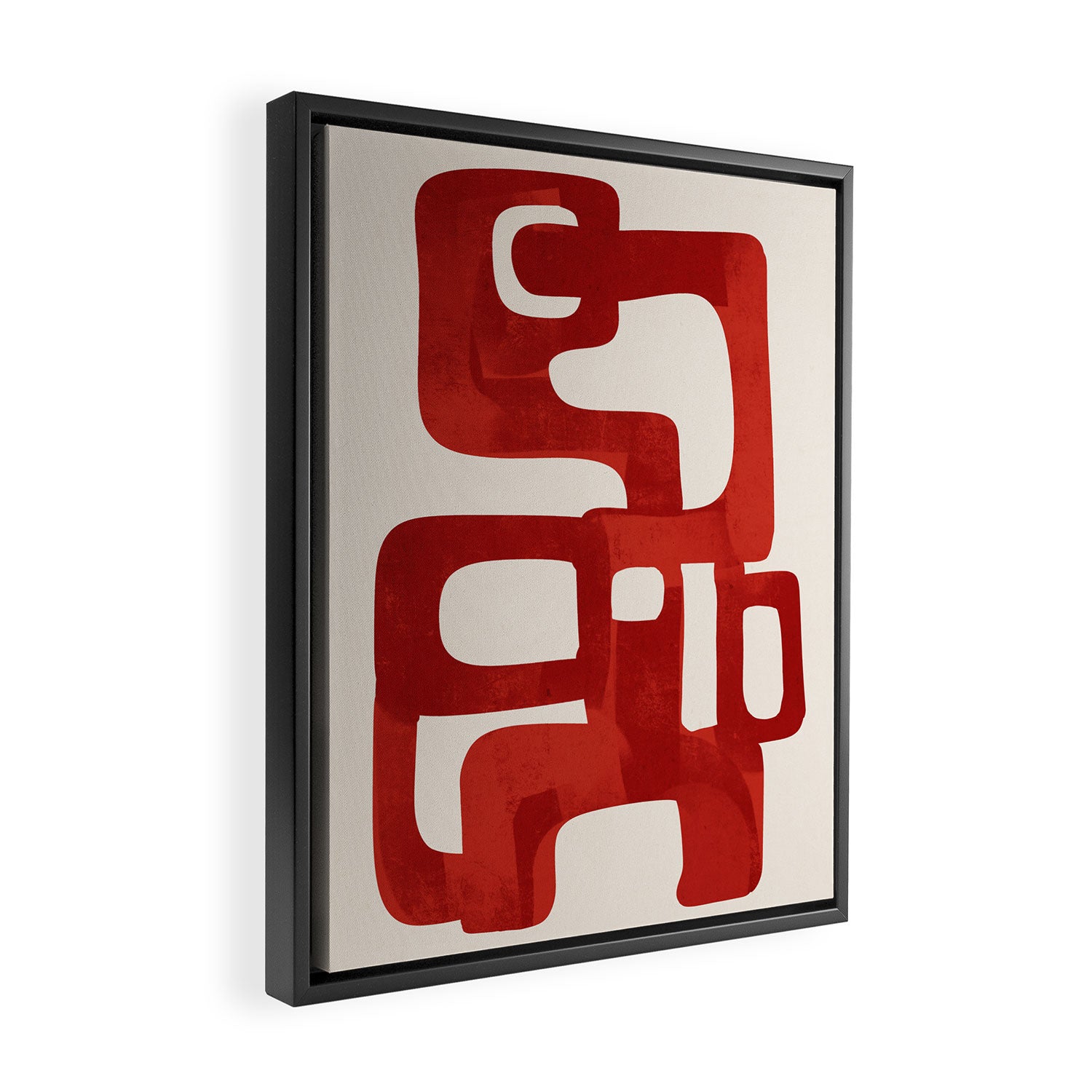Modern Abstract Shapes 47 Framed Canvas Print Gallery Image 2
