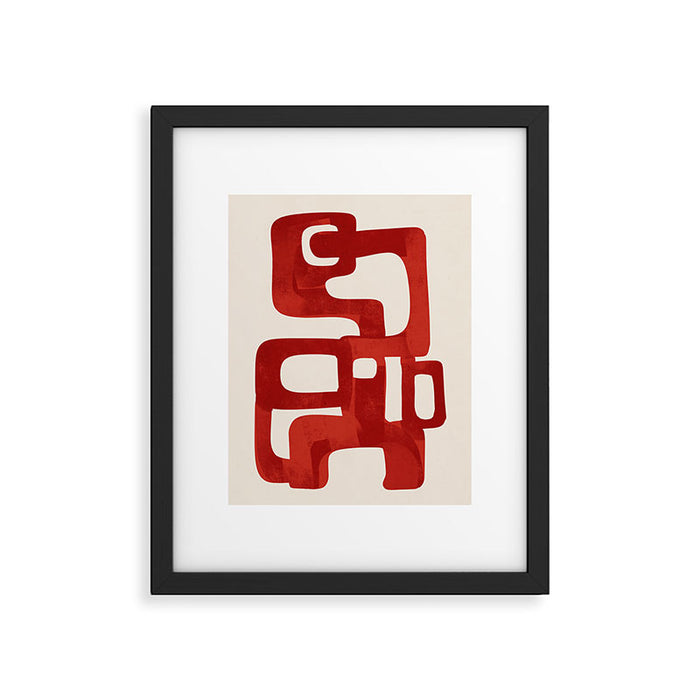 Modern Abstract Shapes 47 Framed Art Print Gallery Image 1