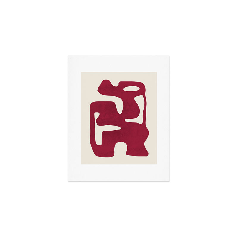 Modern Abstract Shapes 72 Art Print Gallery Image 1