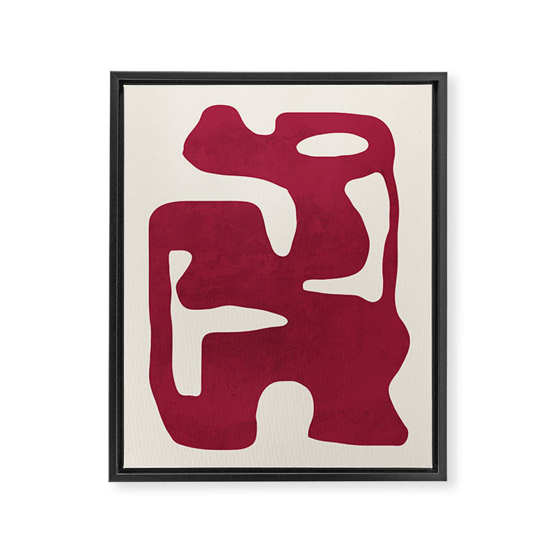 Modern Abstract Shapes 72 Framed Canvas Print Gallery Image 6