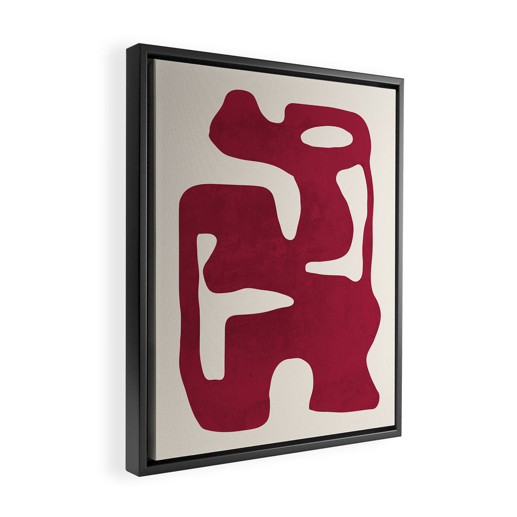 Modern Abstract Shapes 72 Framed Canvas Print Gallery Image 2