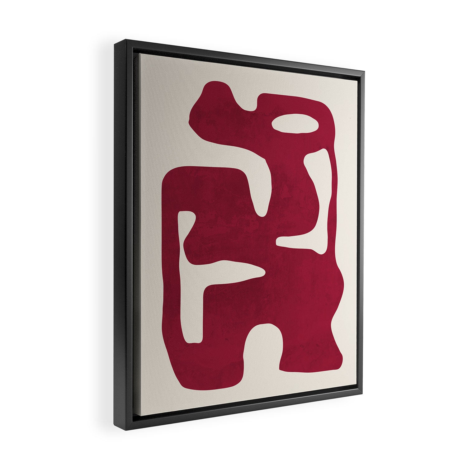 Modern Abstract Shapes 72 Framed Canvas Print Gallery Image 2