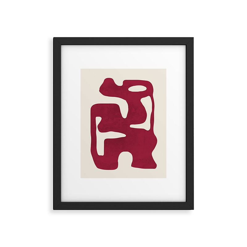 Modern Abstract Shapes 72 Framed Art Print Gallery Image 5