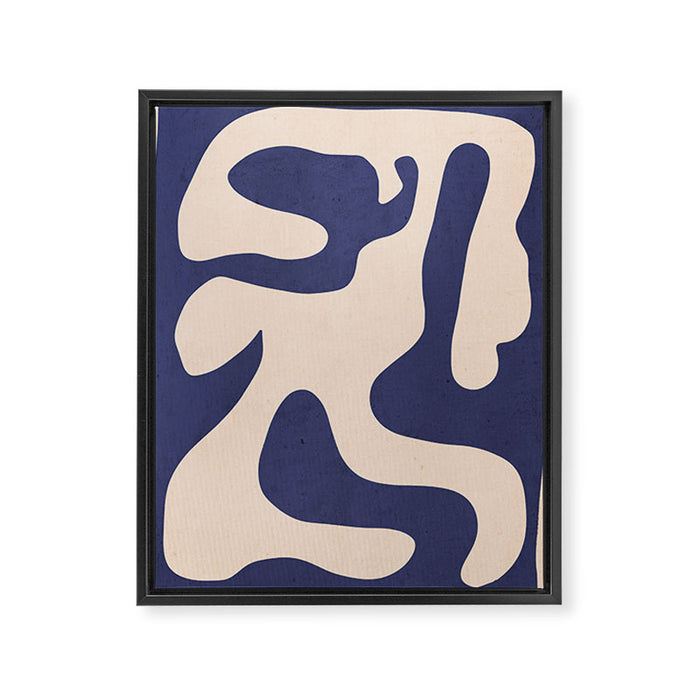 Modern Abstract Shapes 73 Framed Canvas Print Gallery Image 1
