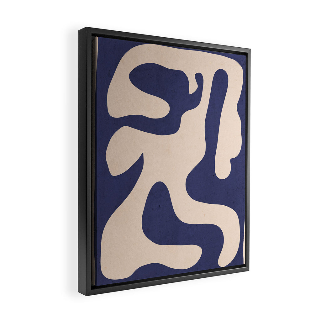 Modern Abstract Shapes 73 Framed Canvas Print Gallery Image 2
