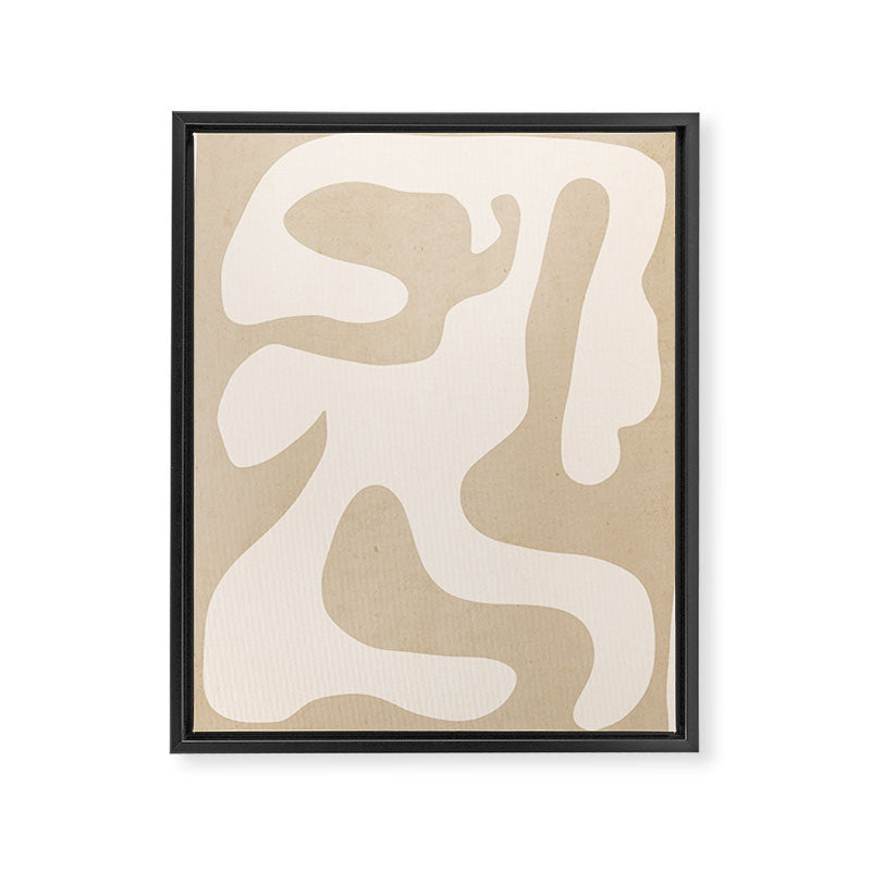 Modern Abstract Shapes 75 Framed Canvas Print Gallery Image 6