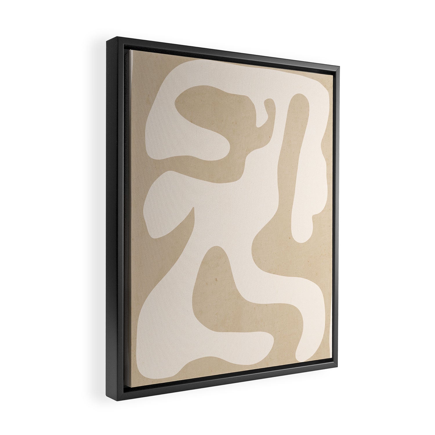 Modern Abstract Shapes 75 Framed Canvas Print Gallery Image 2