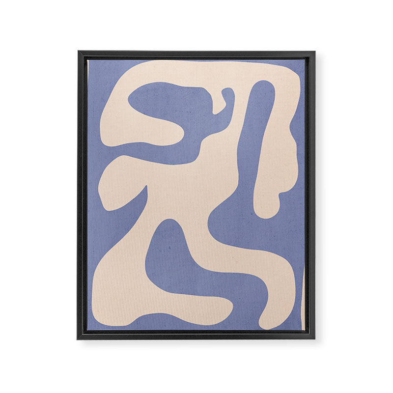 Modern Abstract Shapes 78 Framed Canvas Print Gallery Image 6