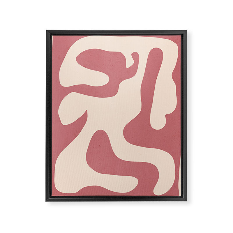 Modern Abstract Shapes 88 Framed Canvas Print Gallery Image 6