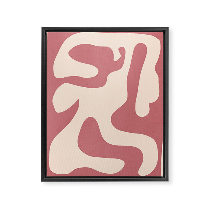 Modern Abstract Shapes 88 Framed Canvas Print Gallery Image 1