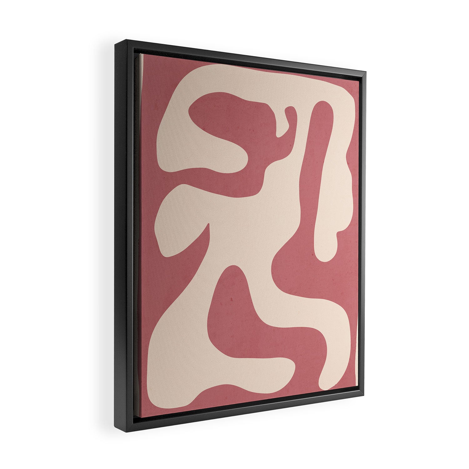 Modern Abstract Shapes 88 Framed Canvas Print Gallery Image 2