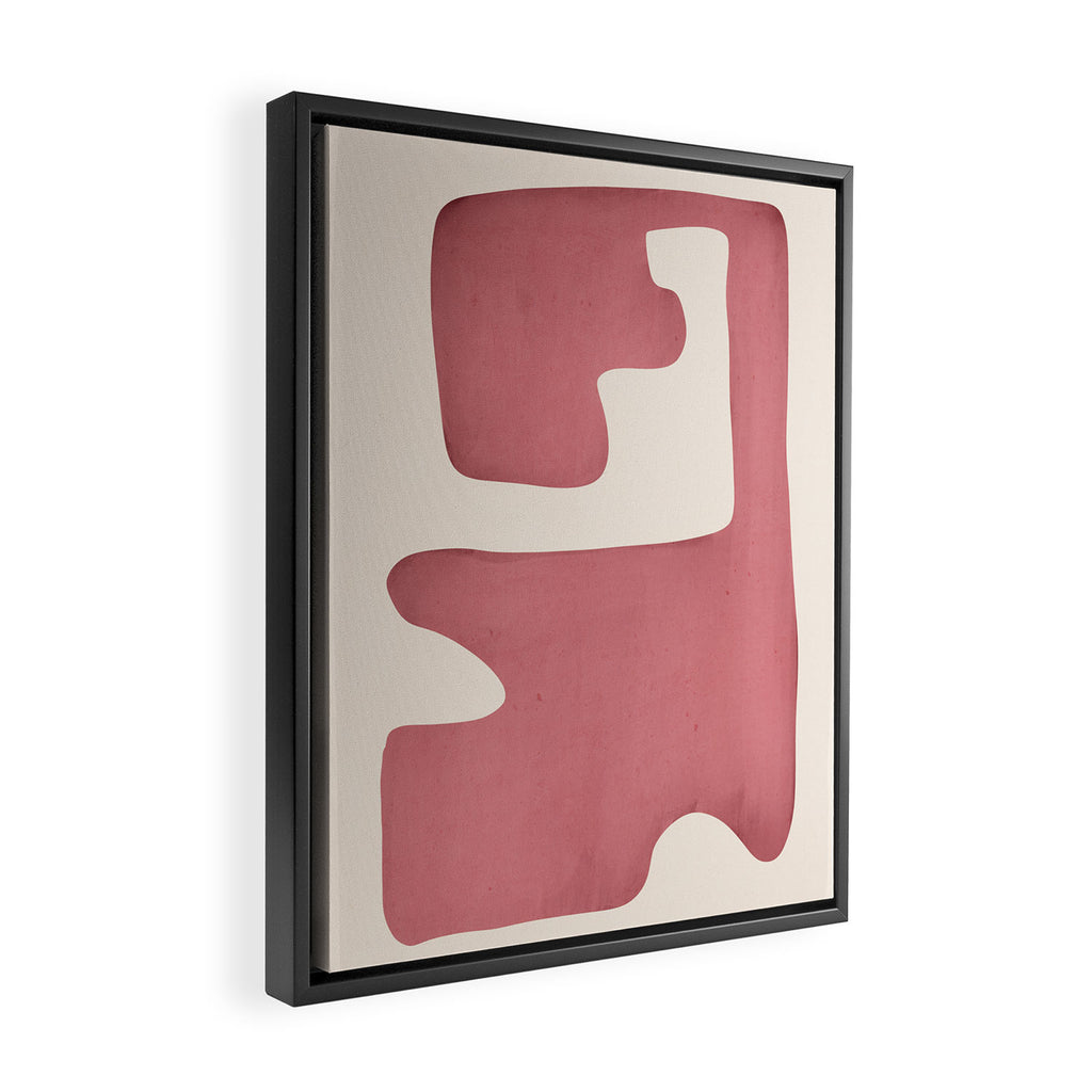 Modern Abstract Shapes 89 Framed Canvas Print Gallery Image 2