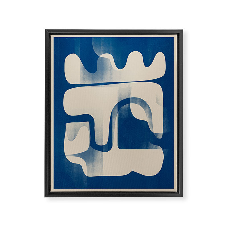 Modern Abstract Shapes 95 Framed Canvas Print Gallery Image 6
