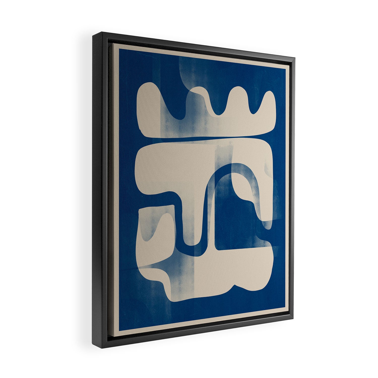 Modern Abstract Shapes 95 Framed Canvas Print Gallery Image 2