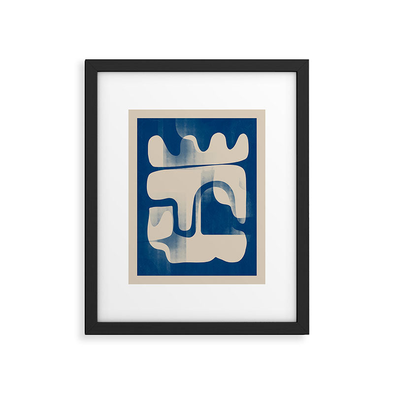 Modern Abstract Shapes 95 Framed Art Print Gallery Image 5
