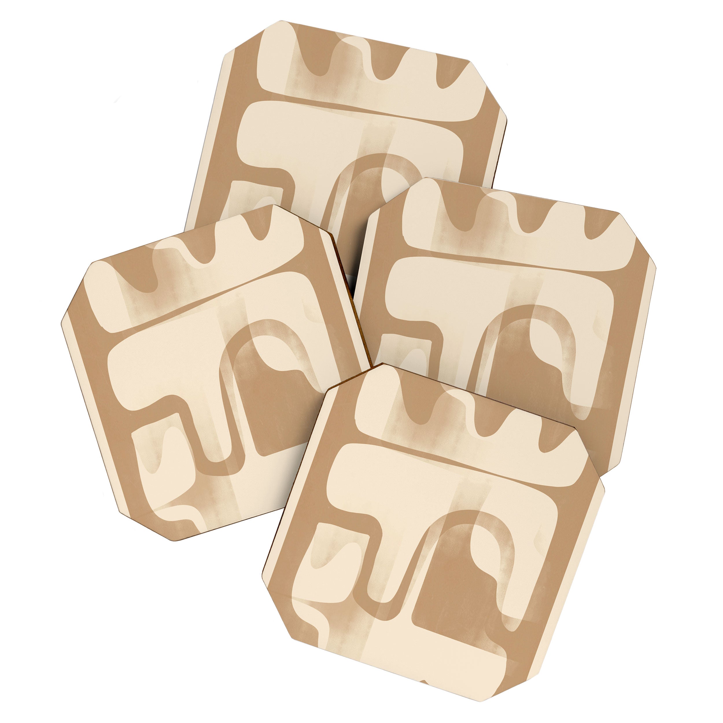 Modern Abstract Shapes 97 Coaster Gallery Image 1