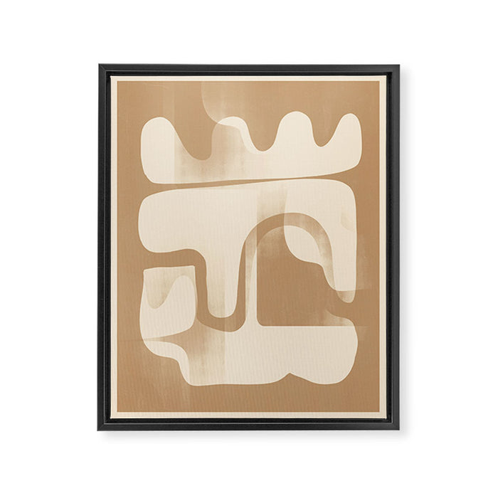 Modern Abstract Shapes 97 Framed Canvas Print Gallery Image 1