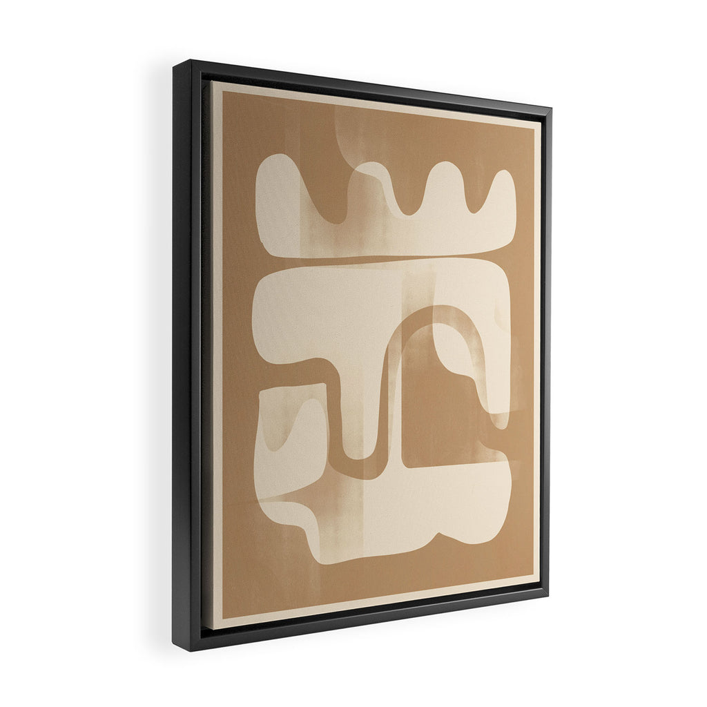Modern Abstract Shapes 97 Framed Canvas Print Gallery Image 2
