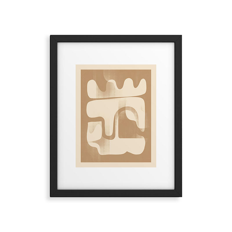 Modern Abstract Shapes 97 Framed Art Print Gallery Image 5
