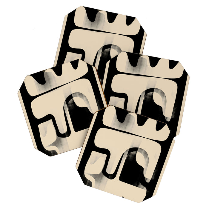 Modern Abstract Shapes 98 Coaster Gallery Image 1