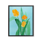 Modern Art Flowers 20 Framed Canvas Print Gallery Image 6