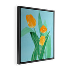 Modern Art Flowers 20 Framed Canvas Print Gallery Image 2