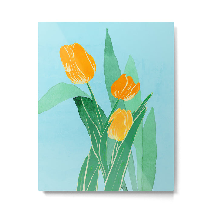 Modern Art Flowers 20 Metal Print Gallery Image 1