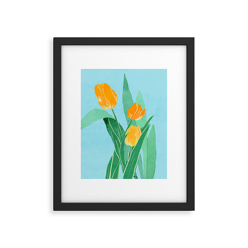 Modern Art Flowers 20 Framed Art Print Gallery Image 5