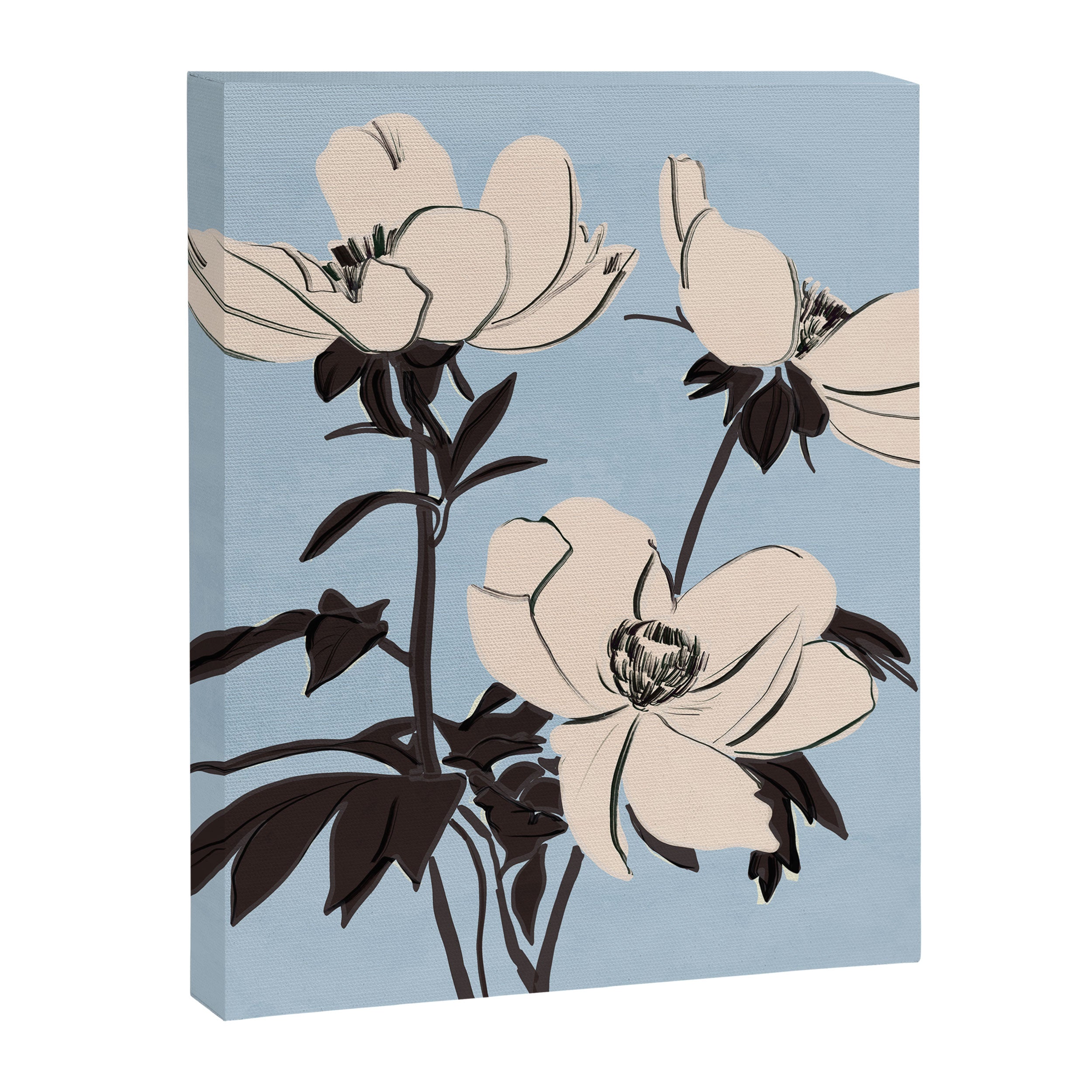 Modern Art Flowers 7 Canvas Print Gallery Image 8