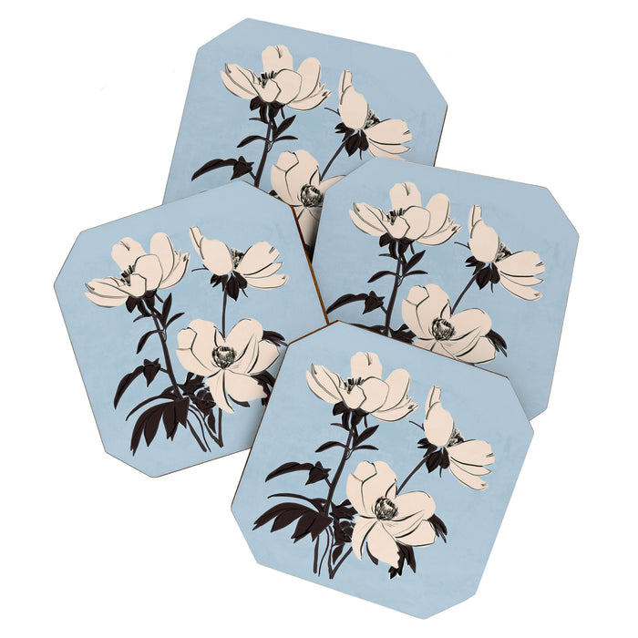 Modern Art Flowers 7 Coaster Gallery Image 1