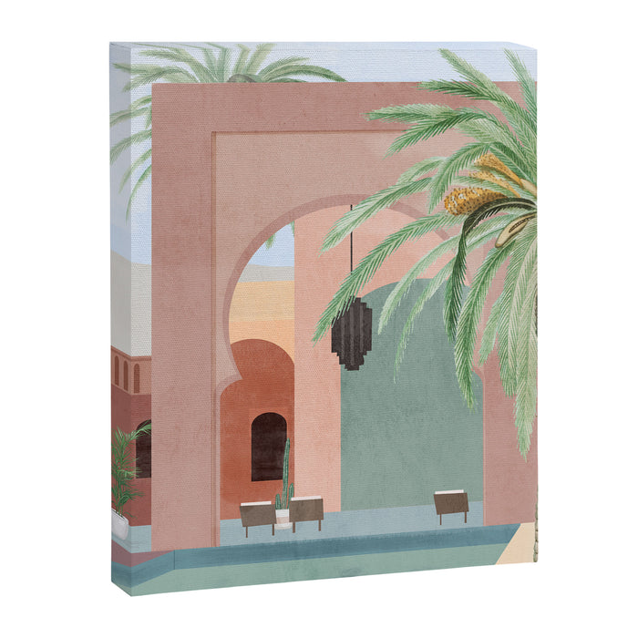Moroccan Pool Canvas Print Gallery Image 1
