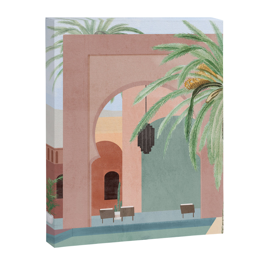 Moroccan Pool Canvas Print Gallery Image 6