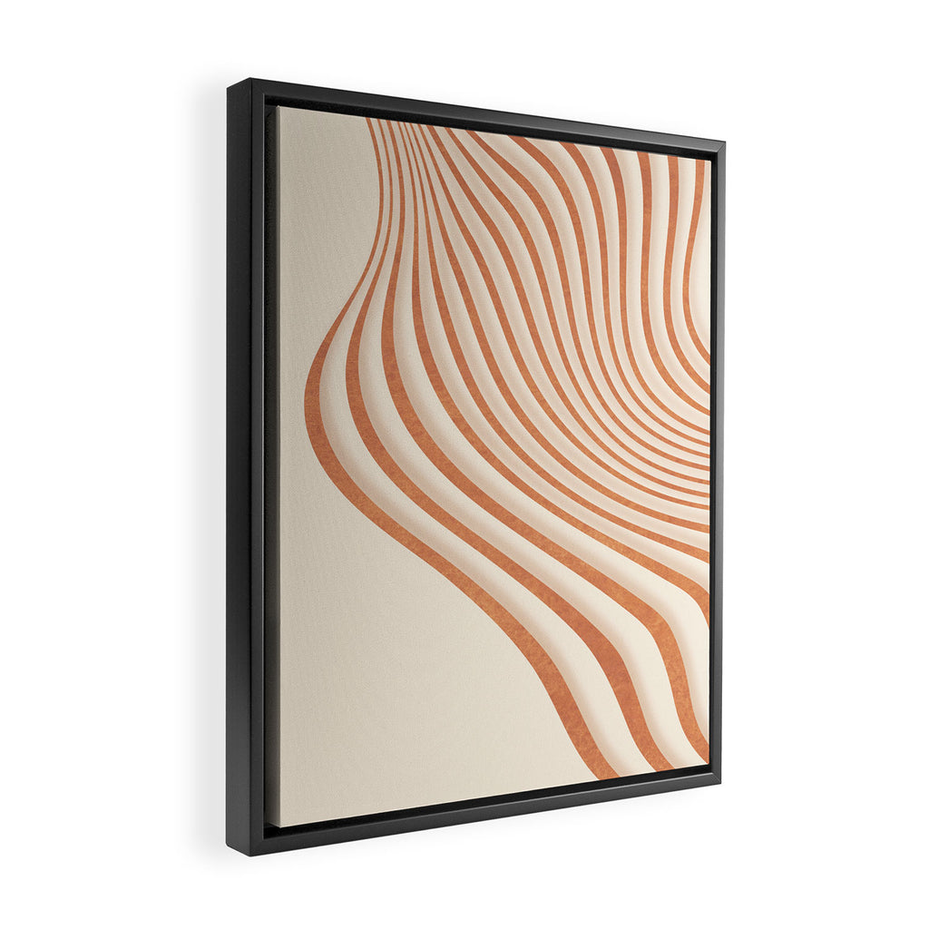 Movement of Lines Framed Canvas Print Gallery Image 2