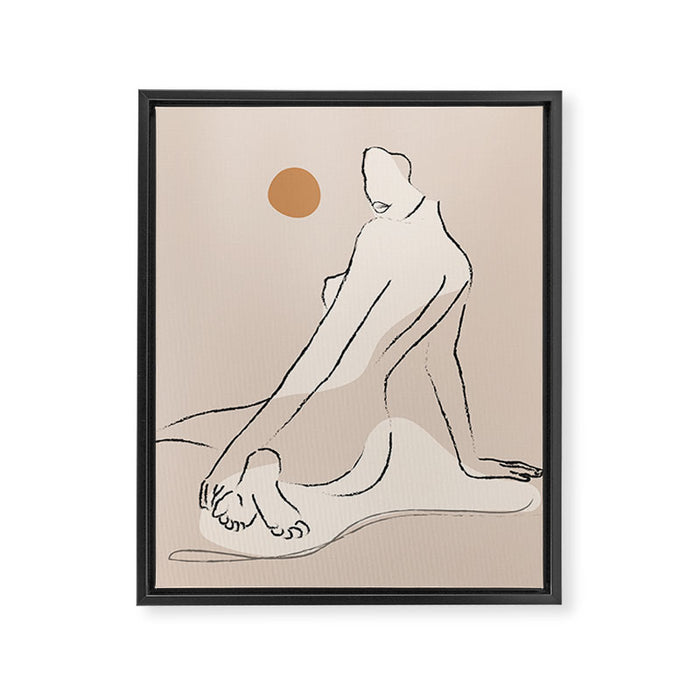 Nude 2 Framed Canvas Print Gallery Image 1