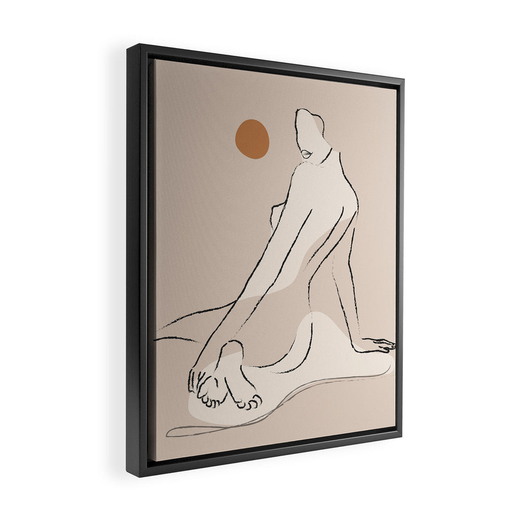 Nude 2 Framed Canvas Print Gallery Image 2