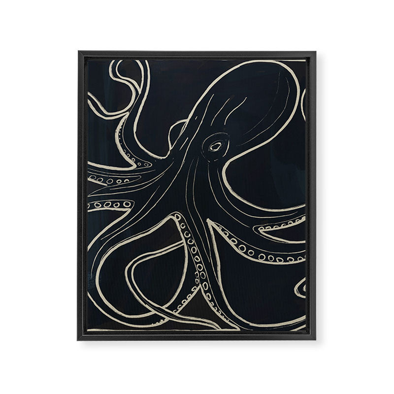 Octopus Framed Canvas Print Gallery Image 8
