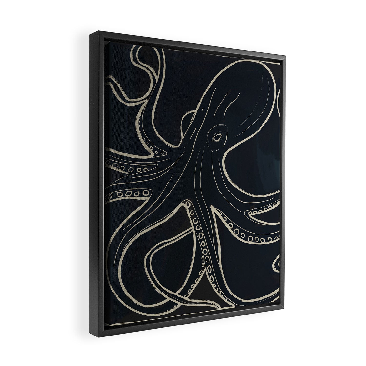 Octopus Framed Canvas Print Gallery Image 2