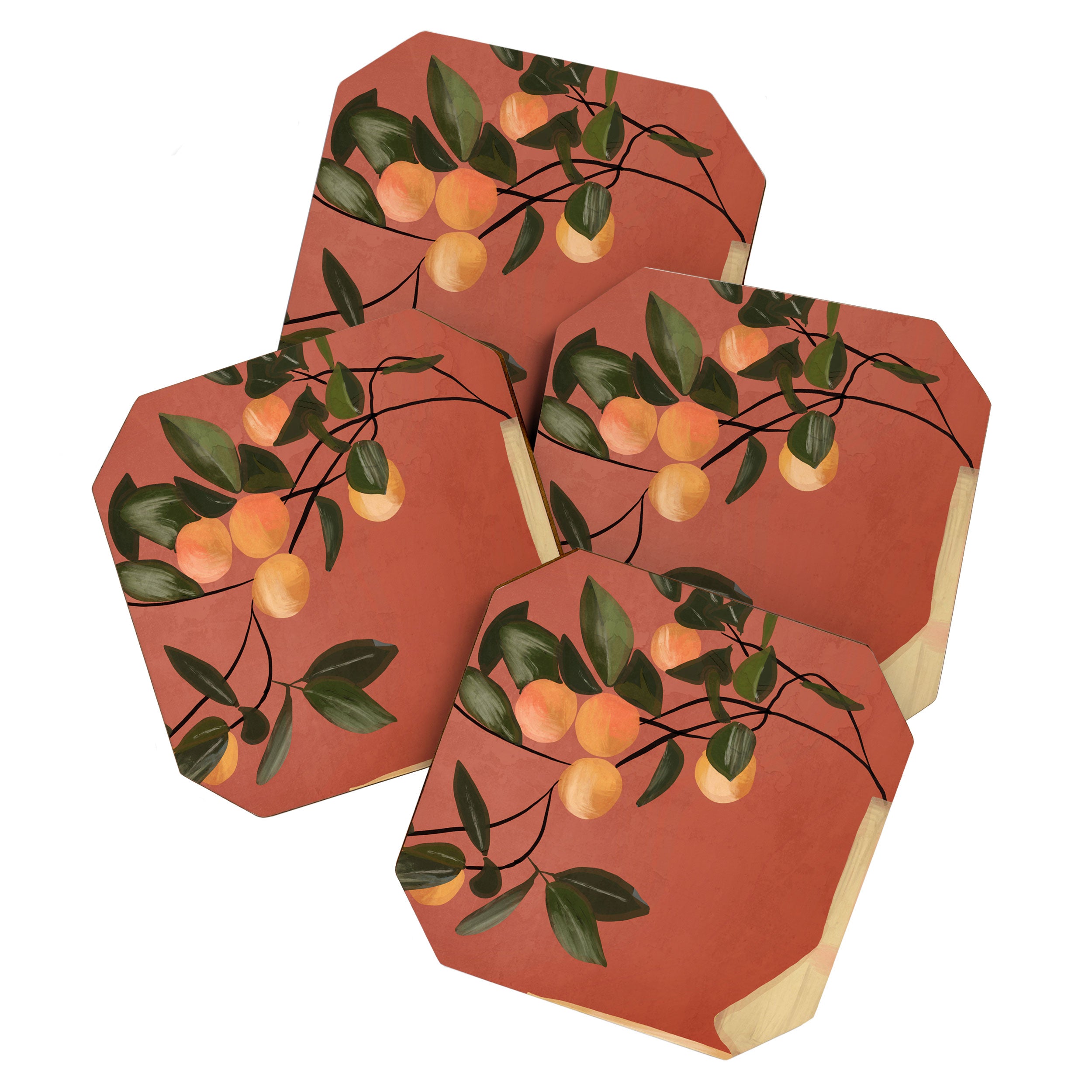 Oranges 4 Coaster Gallery Image 1