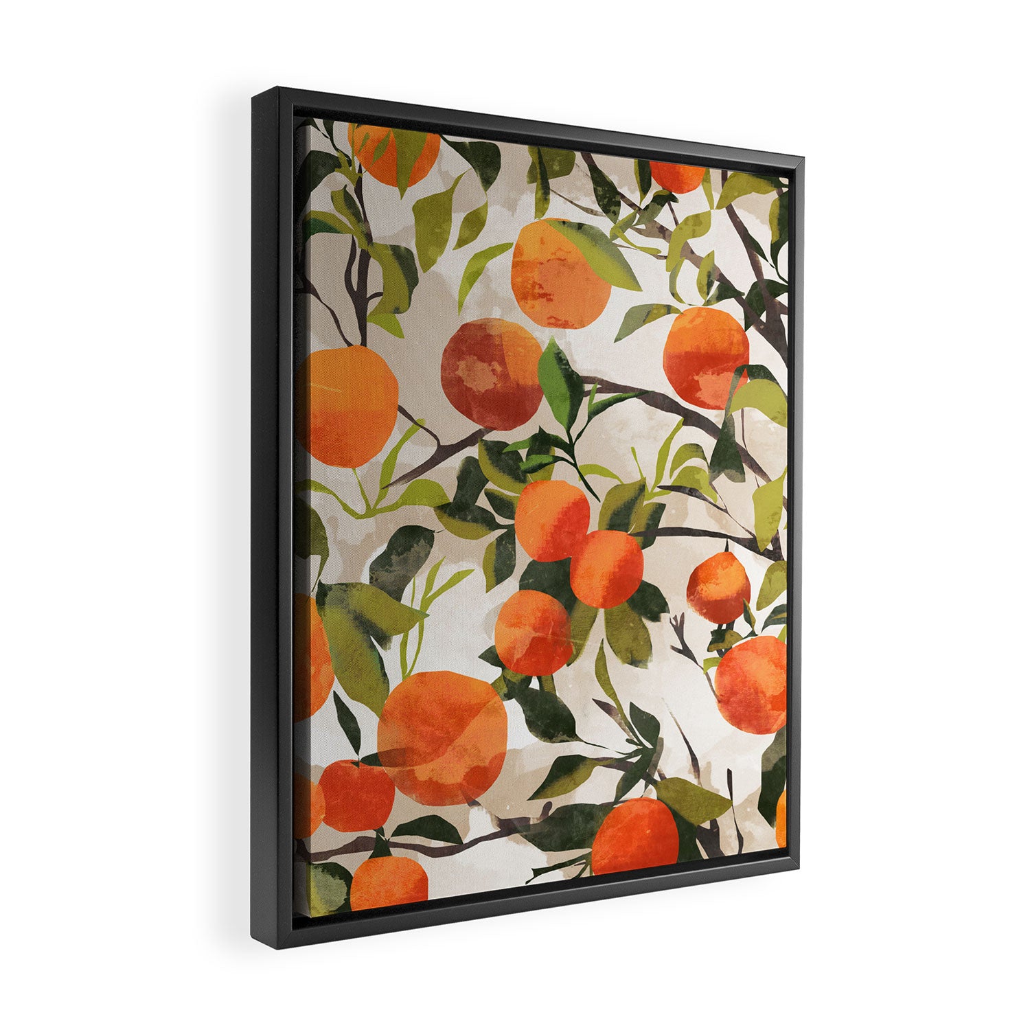 Oranges Framed Canvas Print Gallery Image 2
