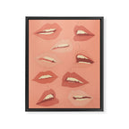 Playful Lips 2 Framed Canvas Print Gallery Image 6