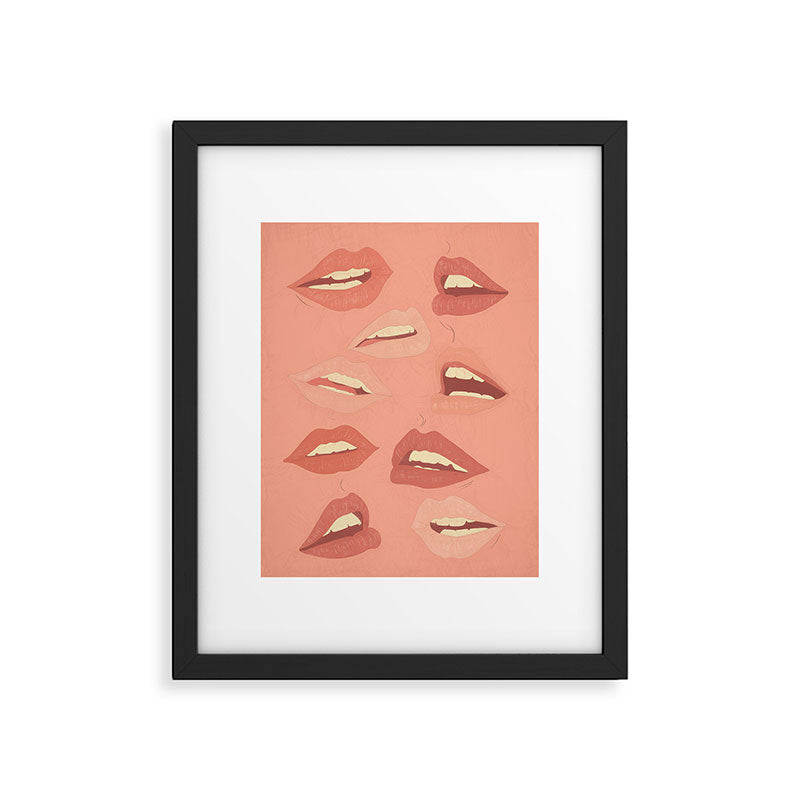 Playful Lips 2 Framed Art Print Gallery Image 5