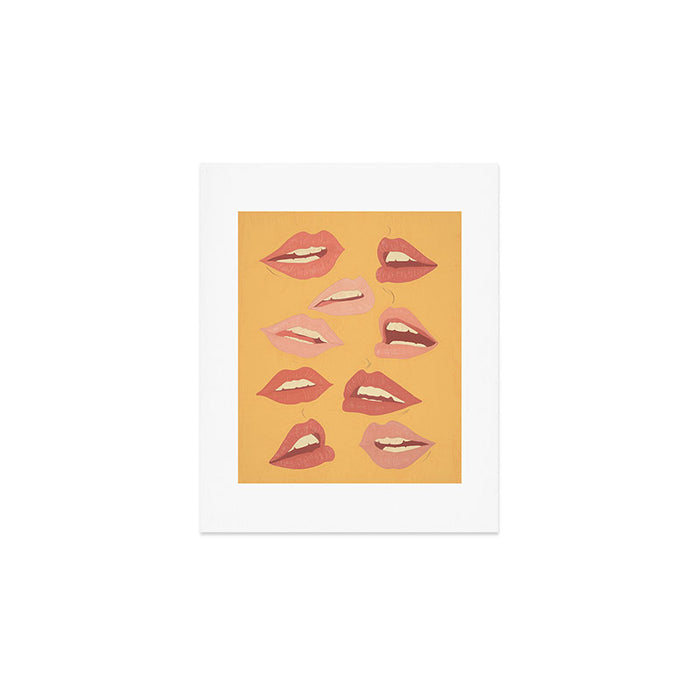 Playful Lips Art Print Gallery Image 1