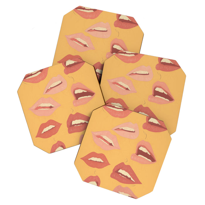 Playful Lips Coaster Gallery Image 1