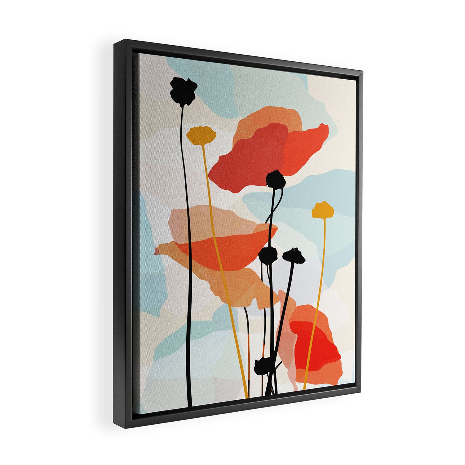Poppy Framed Canvas Print Gallery Image 2