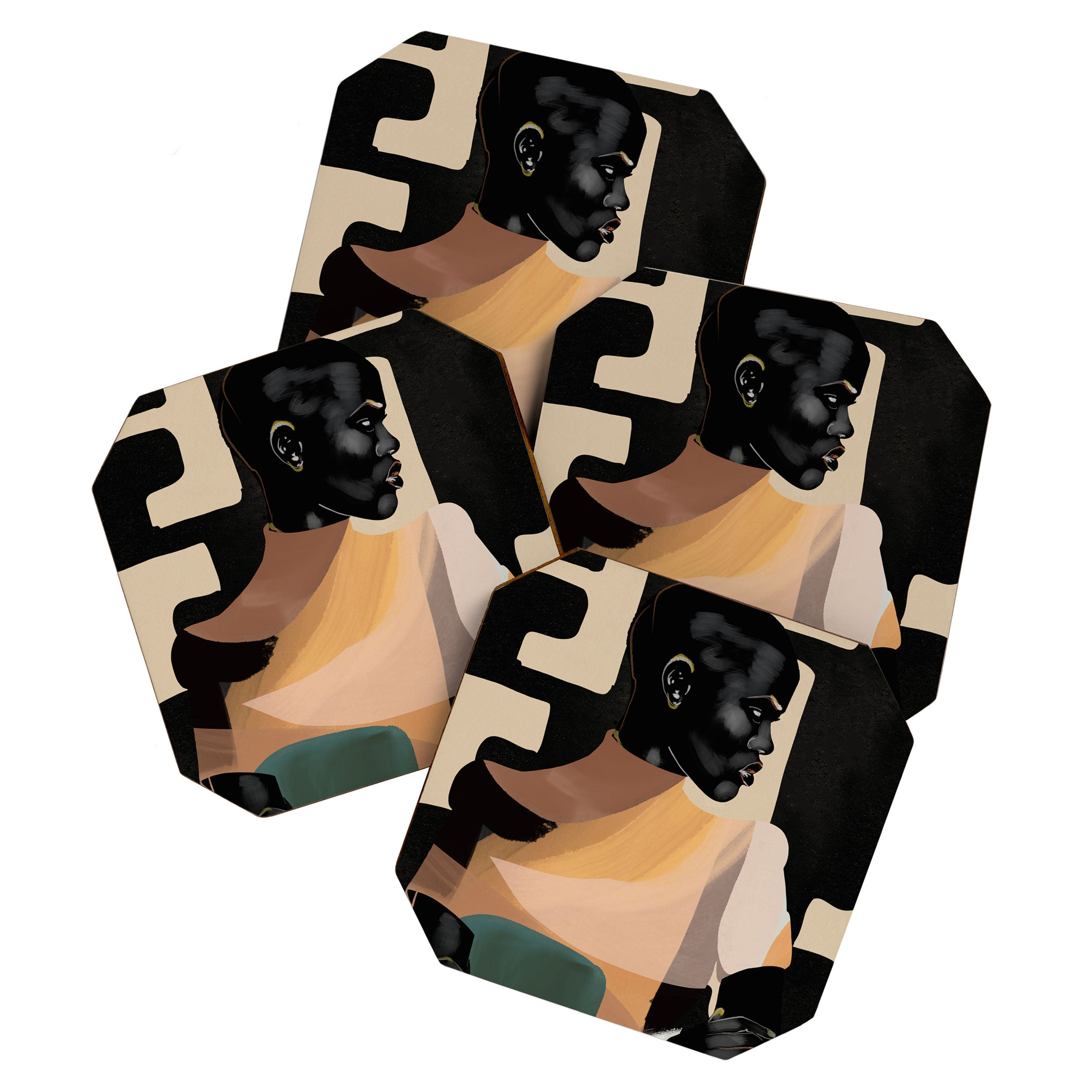 Portrait in Form Coaster Gallery Image 1